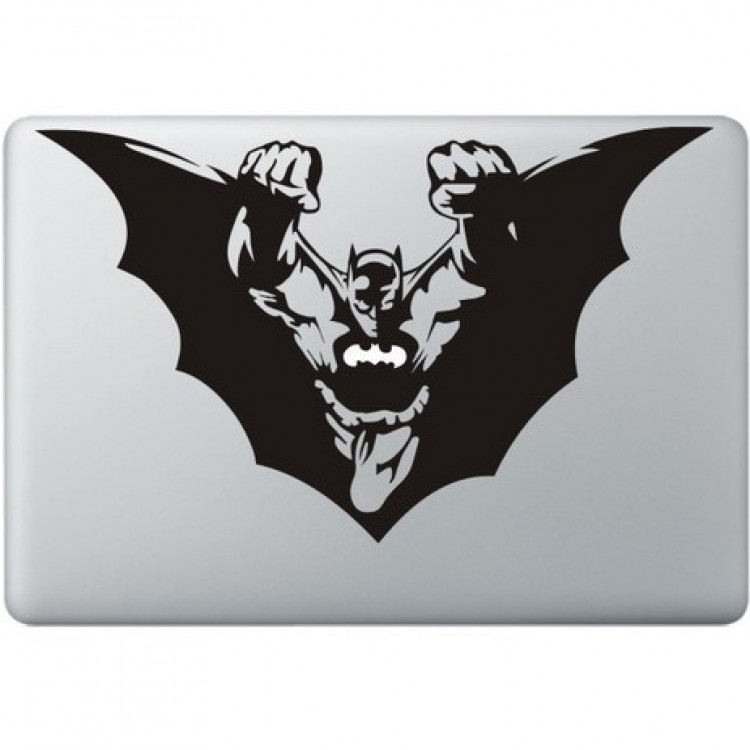 Batman Flying Macbook Sticker Zwarte Stickers